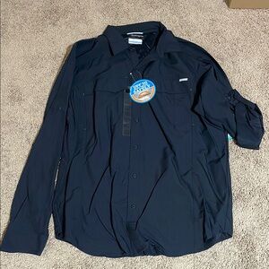 Columbia Men's Black Long Sleeve Shirt